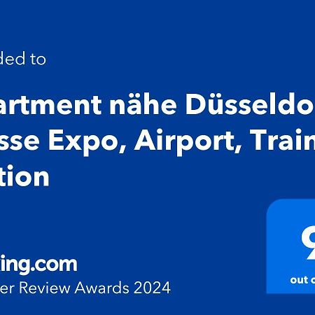 Apartment Naehe Duesseldorf Messe Expo, Airport, Train Station 뒤스부르크 외부 사진
